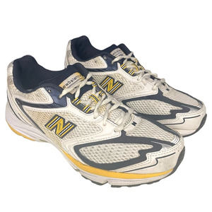 New Balance Mens 767 Shoes Size 7.5 White Blue Athletic Running Sneaker M767ST